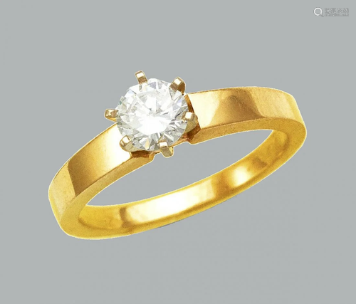 14K Y/ GOLD CZ RING ENGAGEMENT SOLITAIRE SQUARE …