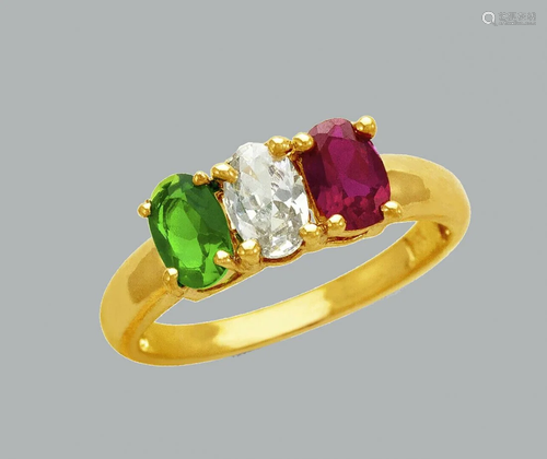 NEW 14K YELLOW GOLD LADIES FANCY CZ RING