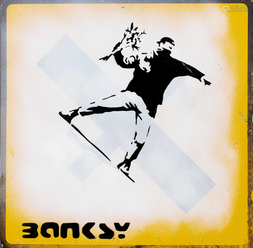 Banksy, ''The Flower Thrower''