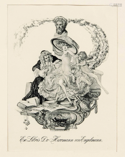 Group of approx. 150 bookplate