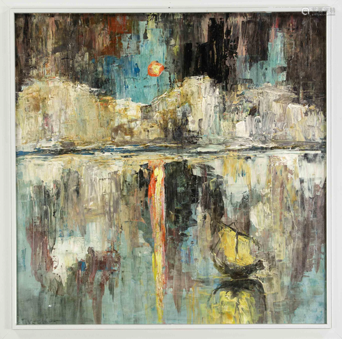 signed Wecker, abstract coasta