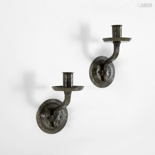 Samuel Yellin Pair of Sconces for the Federal Reserve