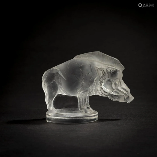 René Lalique, 'Sanglier' paperweight, 1929