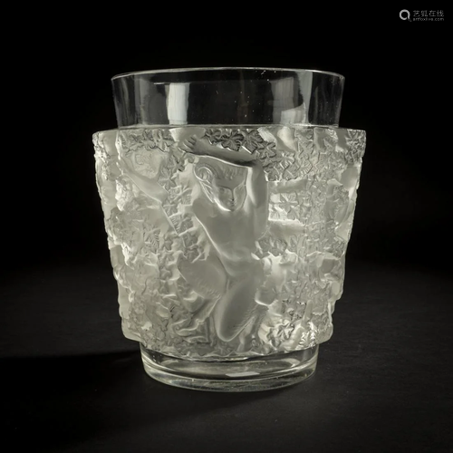 René Lalique, 'Bacchus' vase, 1938