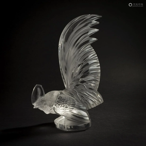 René Lalique, 'Coq nain' paperweight, 1928