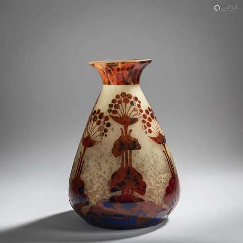 Schneider, Épinay-sur-Seine, 'Ombelles' vase,