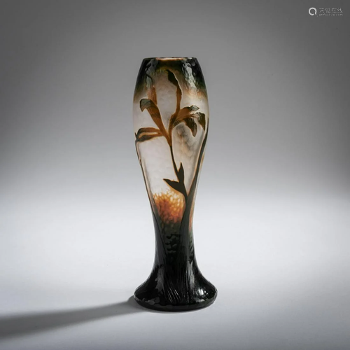 Daum Frères, Nancy, â€˜Irisâ€™ vase, 1898-1903