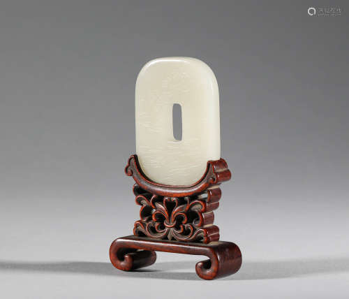 Qing Dynasty - Hetian Jade Figures