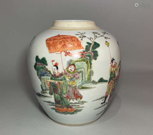 Kangxi Colorful Pot