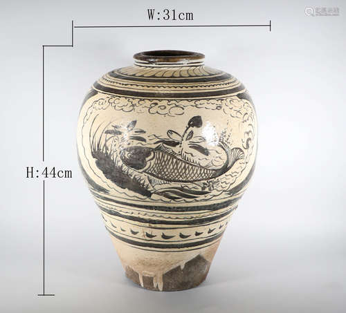 Yuan Dynasty - Cizhou Kiln Fish Tank