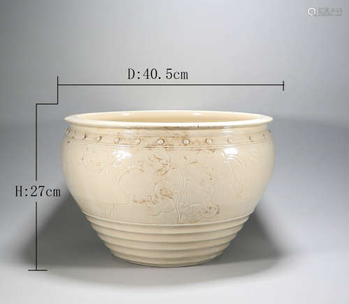 Liao Dynasty-Ding Kiln Cylinder