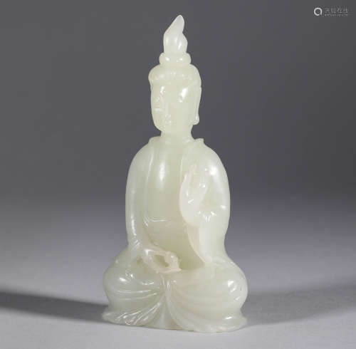 Qing Dynasty - Hetian Jade Guanyin