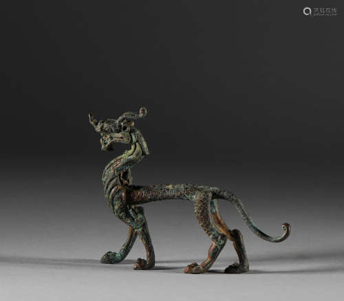 Han Dynasty - Bronze Red Dragon