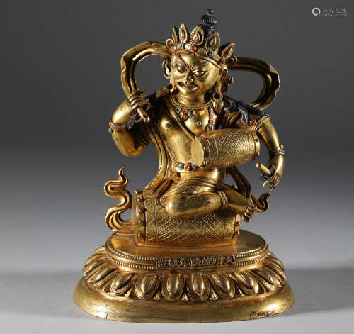 Qing Dynasty - Gilt Bronze Wonderful Melody God Mother