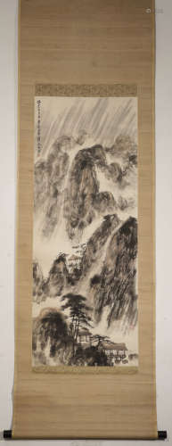 Fu Baoshi - Landscape, Hanging Scroll on Paper