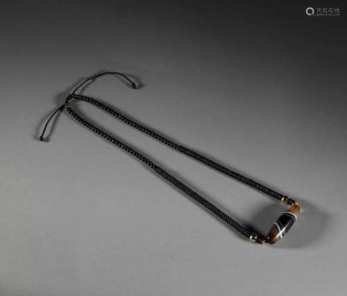 Qing Dynasty - Sardonyx Dzi Beads