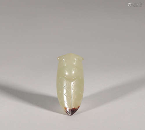 Han Dynasty - Hetian Jade Silkworm