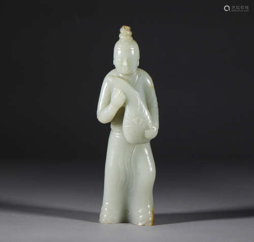 Qing Dynasty - A Lady of Hetian Jade