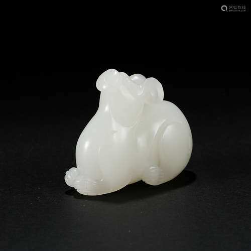 HETIAN JADE BEAST, QING DYNASTY OF CHINA