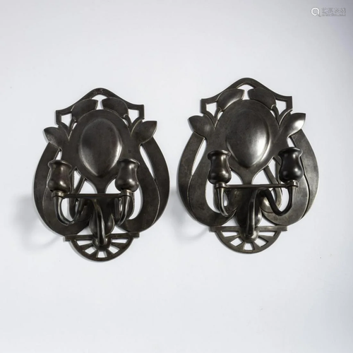 Henrich Vogeler, Two sconces, 1900