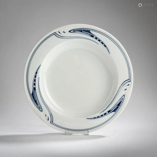 Henry van de Velde, 'Whiplash' soup plate, 1903-04