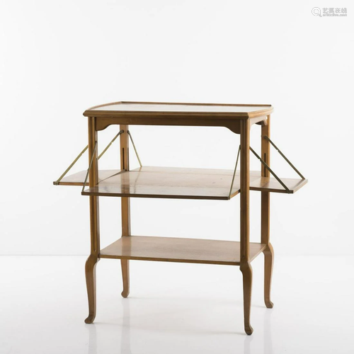 Louis Majorelle, Nancy, Fold-out tea table, c. 1910