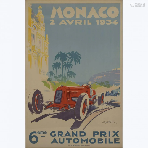 Georges Hamel, Poster '6eme Grand Prix Automobile