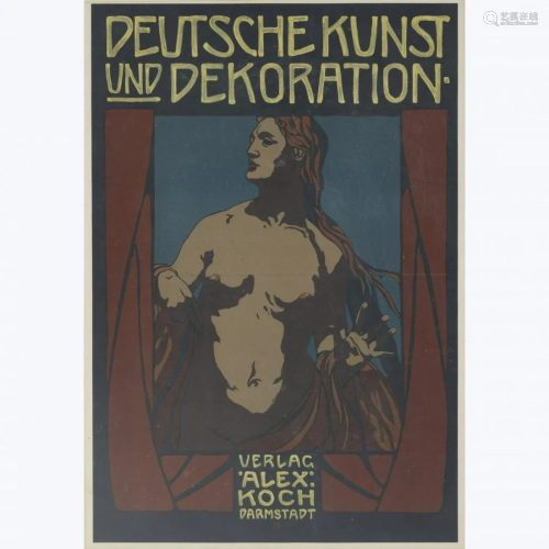 Peter Behrens, 'Deutsche Kunst und Dekoration' poster,