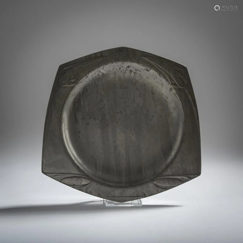 Joseph Maria Olbrich, Hexagonal plate, 1901