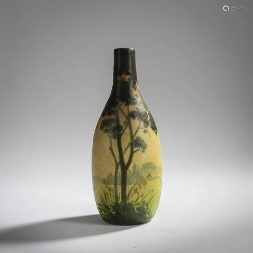 Amalric Walter, Nancy, 'Paysage' vase, c. 1925