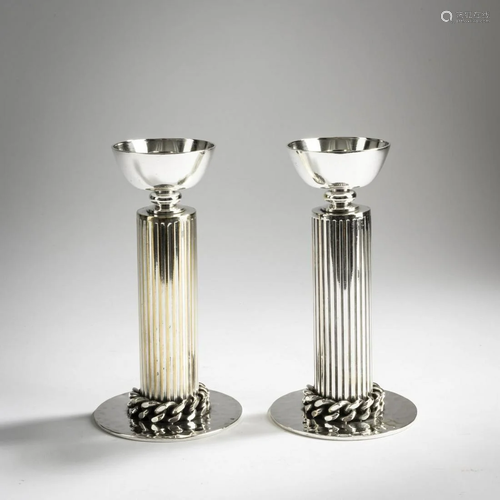 Jean Després, Avallon, Two candlesticks, after