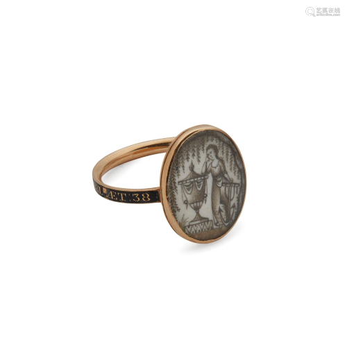 A late 18th Century mourning ring