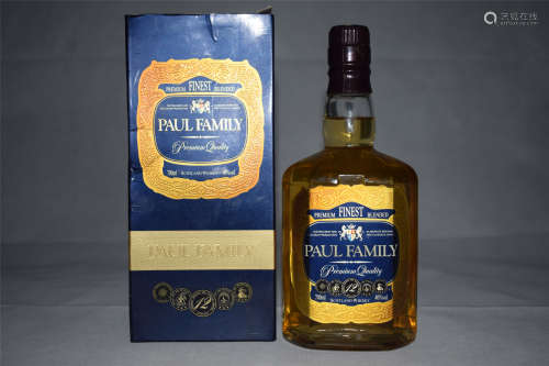 九十年代英国进口保罗世家威士忌洋酒