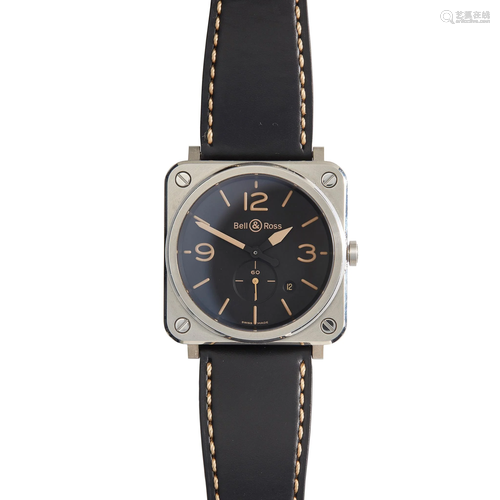 Bell & Ross: A gentleman's steel cased wrist watch