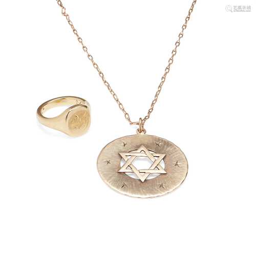 A Star of David pendant