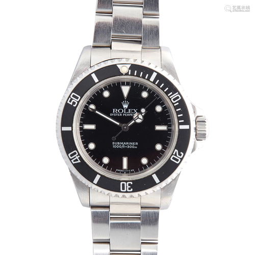 Rolex: A gentleman's stainless steel watch