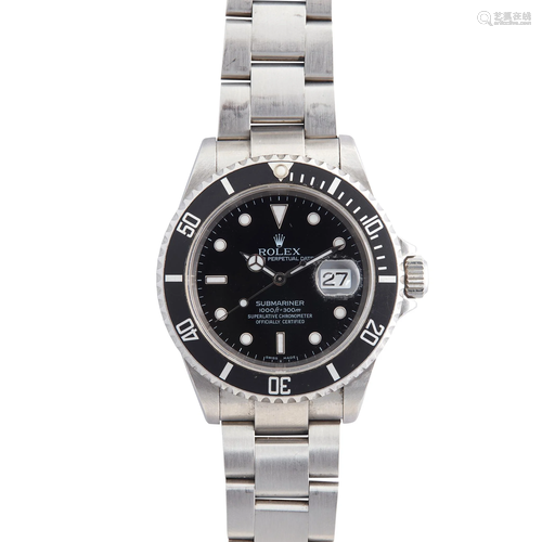 Rolex: A gentleman's Submariner Date wrist watch