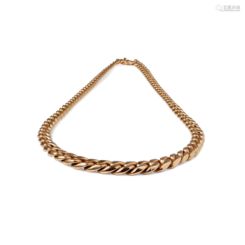 A French curb link necklace