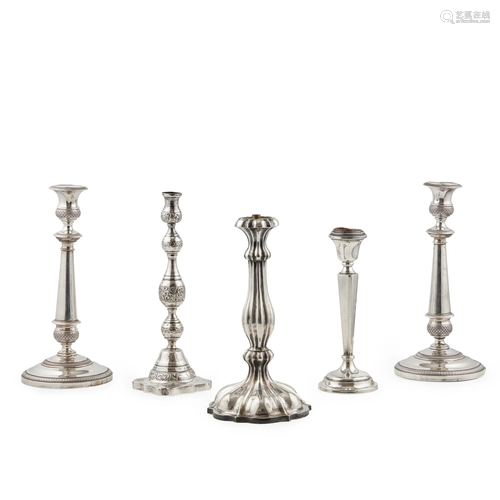 A pair of candlesticks