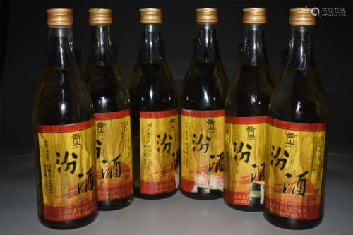 90年代部队北京军区专供53度°清香型汾酒6瓶一组