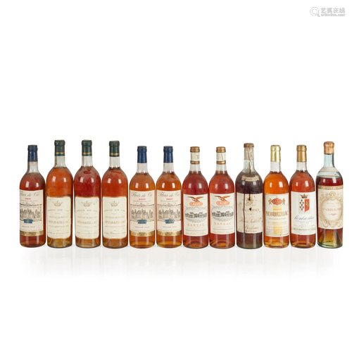 MIXED GROUP OF DESSERT WINES