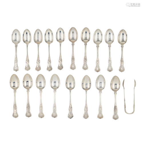 A matched set of twelve Victorian dessert spoons