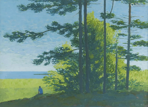 Eric Austen Erickson Lake Superior Gouache