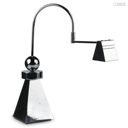 Mid-Century Modern Casella Chrome Desk Table Lamp