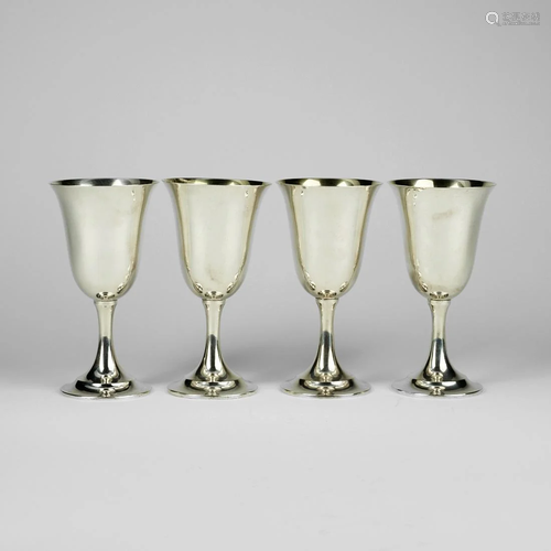 Grp: 4 International Sterling Silver Goblets