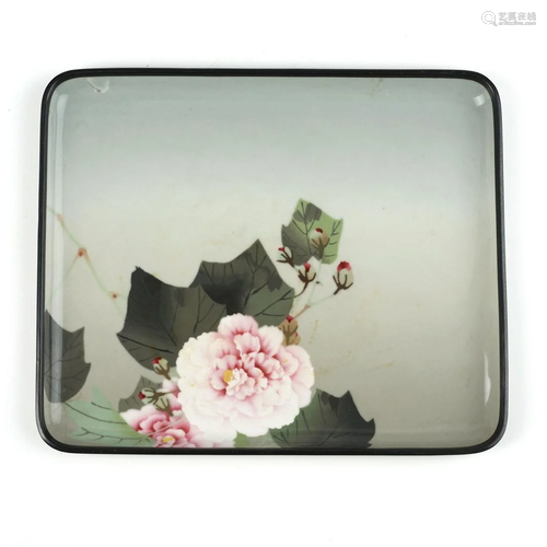 Namikawa Sosuke Floral Cloisonne Enamel Tray - Damaged