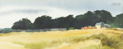 Faith Lowell Farmhouse Watercolor