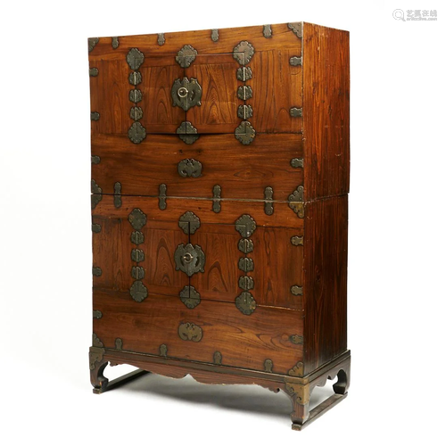 19th c. Korean Wooden Chest of Drawers