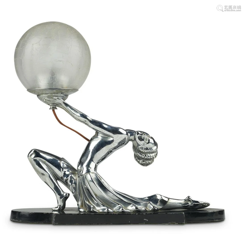 French Art Deco Dancer Table Lamp