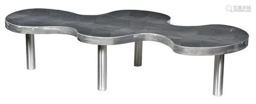 Bert Furnari Powdered Aluminum Modernist Table